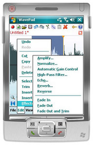 Wavepad Free Audio Editor for Pocket PC screenshot